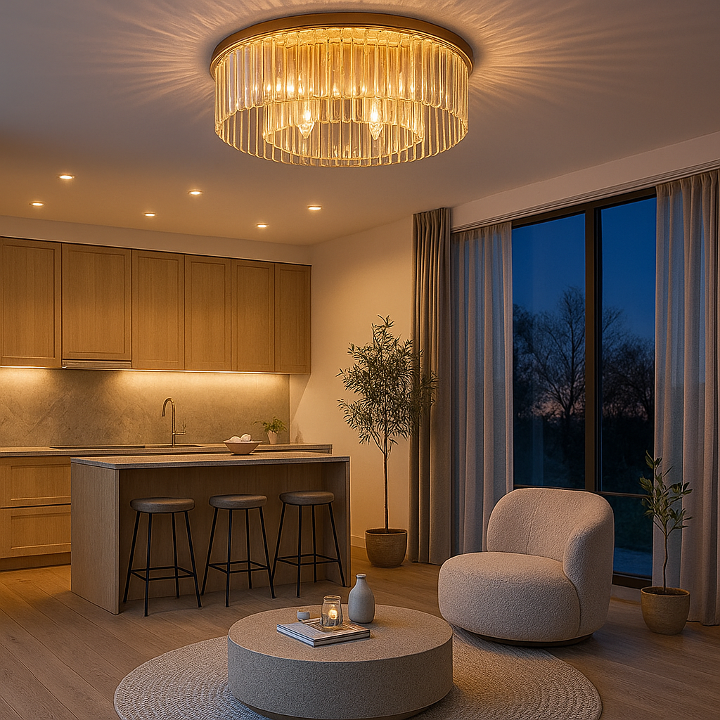 Lampa sufitowa plafon do salonu i jadalni