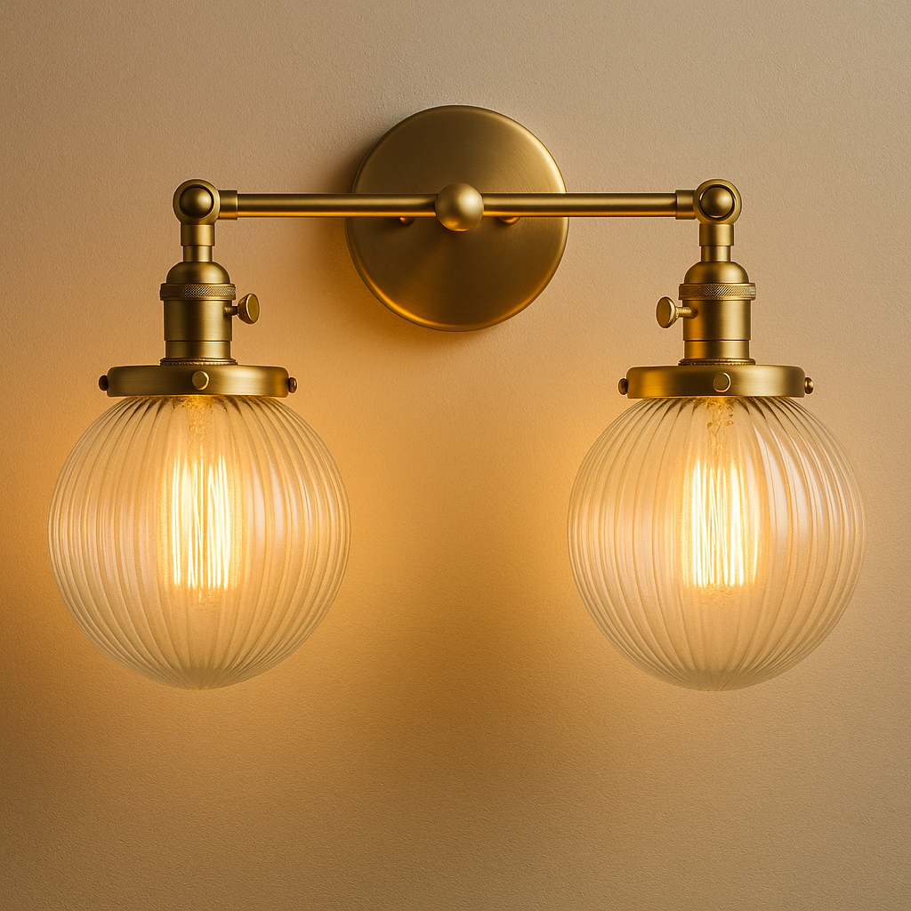 Lampa ścienna dwuramienna