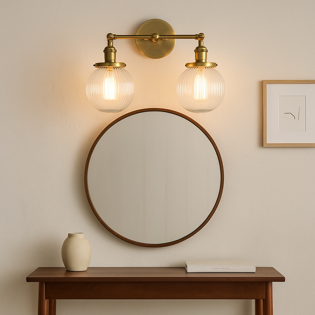 Lampa ścienna dwuramienna