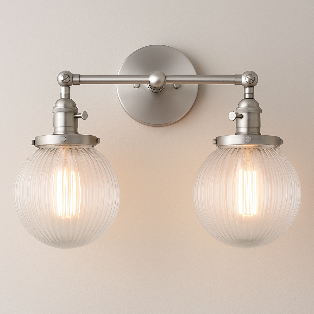 Lampa ścienna dwuramienna